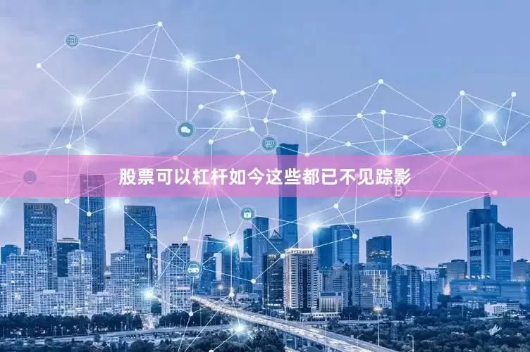 股票可以杠杆如今这些都已不见踪影