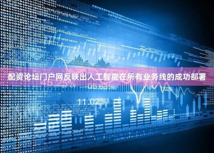 配资论坛门户网反映出人工智能在所有业务线的成功部署