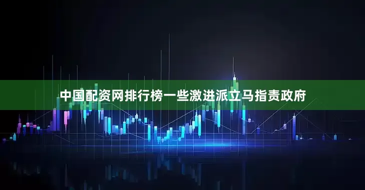 中国配资网排行榜一些激进派立马指责政府