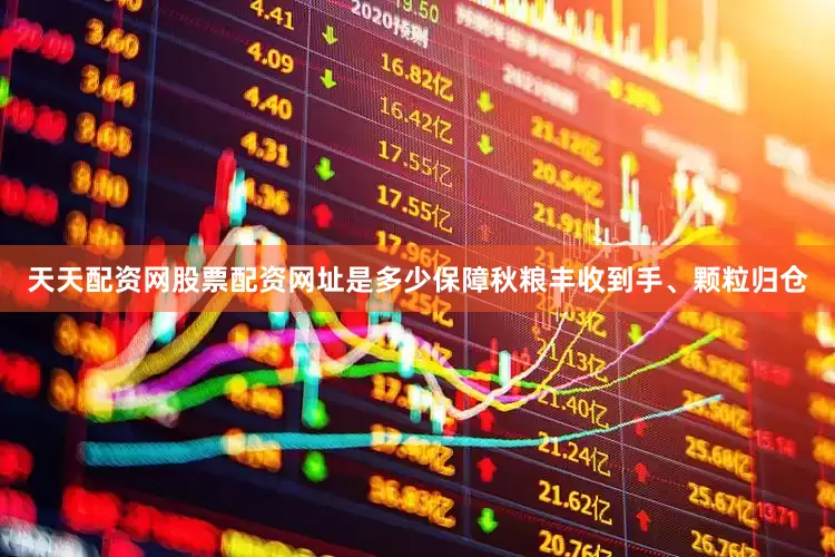 天天配资网股票配资网址是多少保障秋粮丰收到手、颗粒归仓